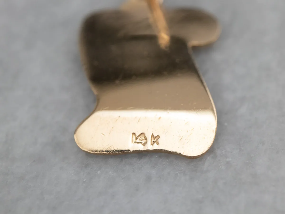 1959 Enamel Graduation Diploma Gold Charm