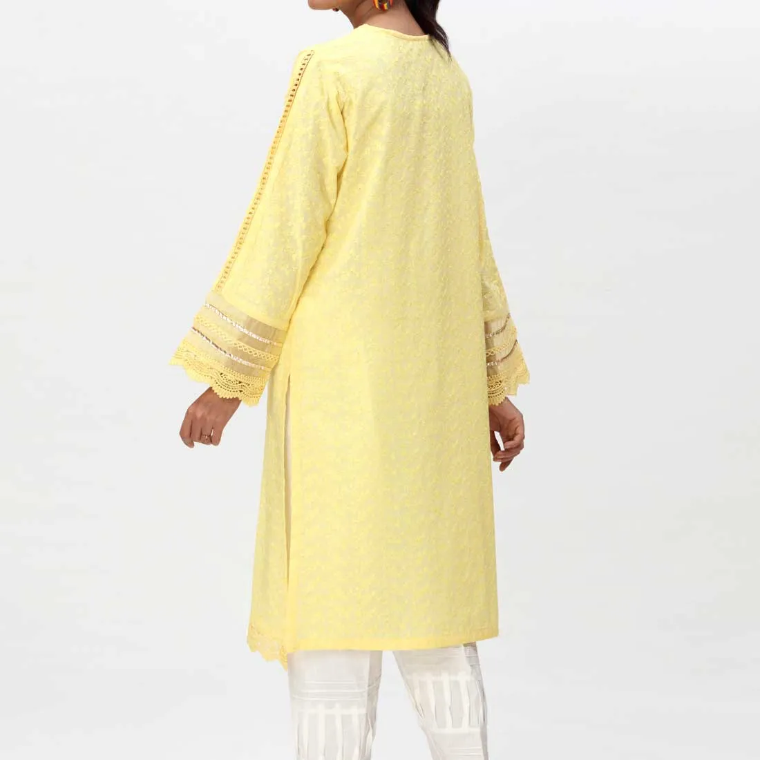 1PC- Embroidered ChikanKari Shirt PS4074