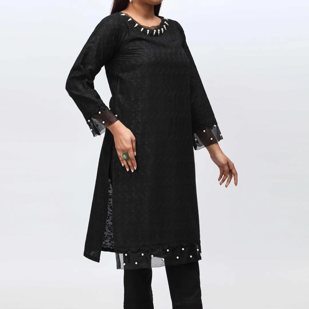 1PC- Embroidered Chikankari Shirt PS4080