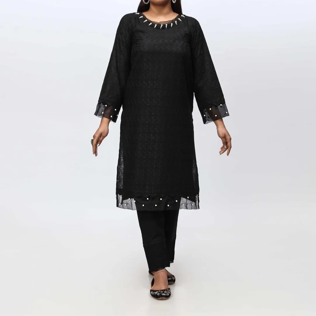 1PC- Embroidered Chikankari Shirt PS4080