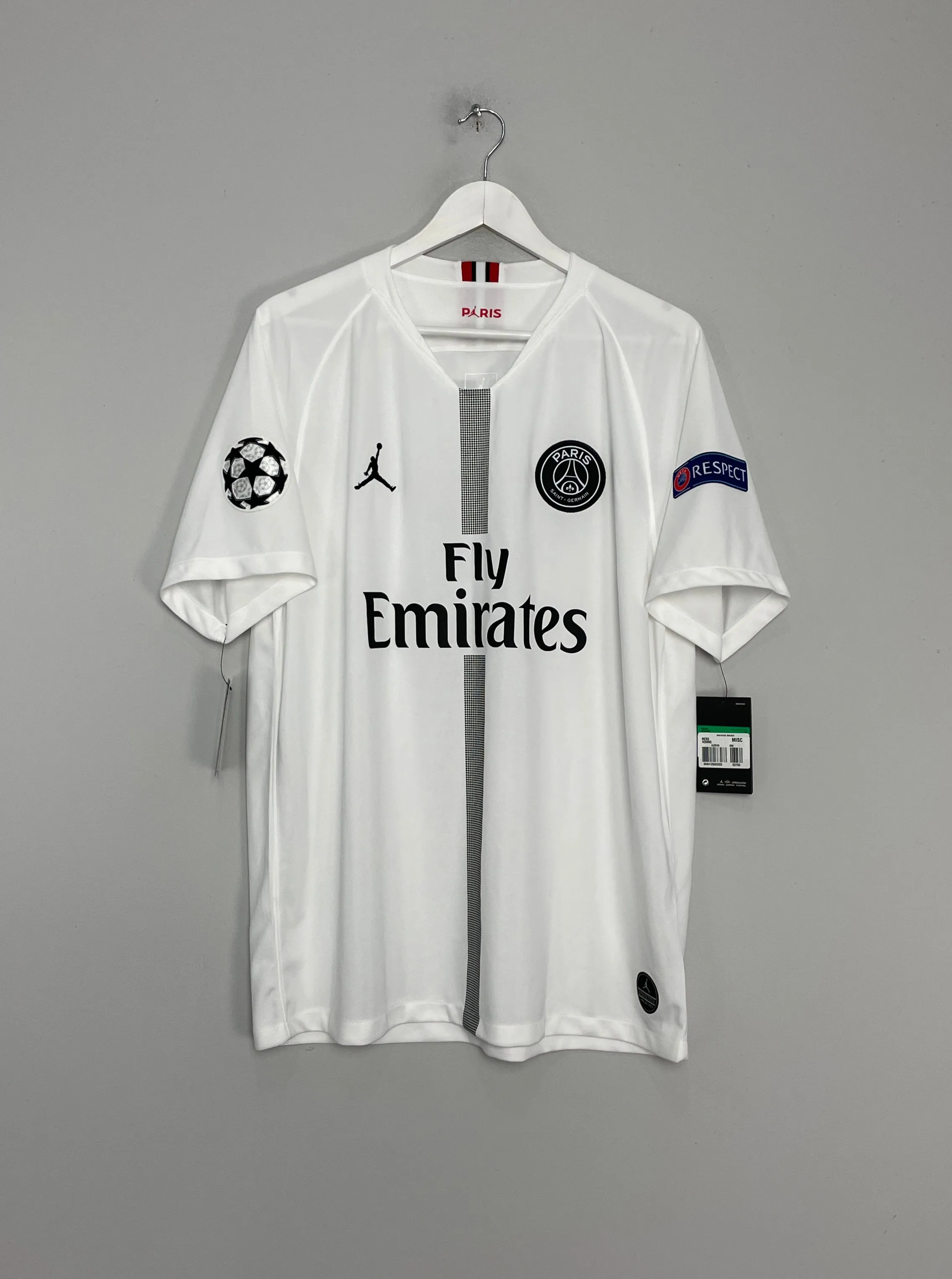 2018/19 PSG MBAPPE #7 *BNWT* C/L AWAY SHIRT (XL) JORDAN