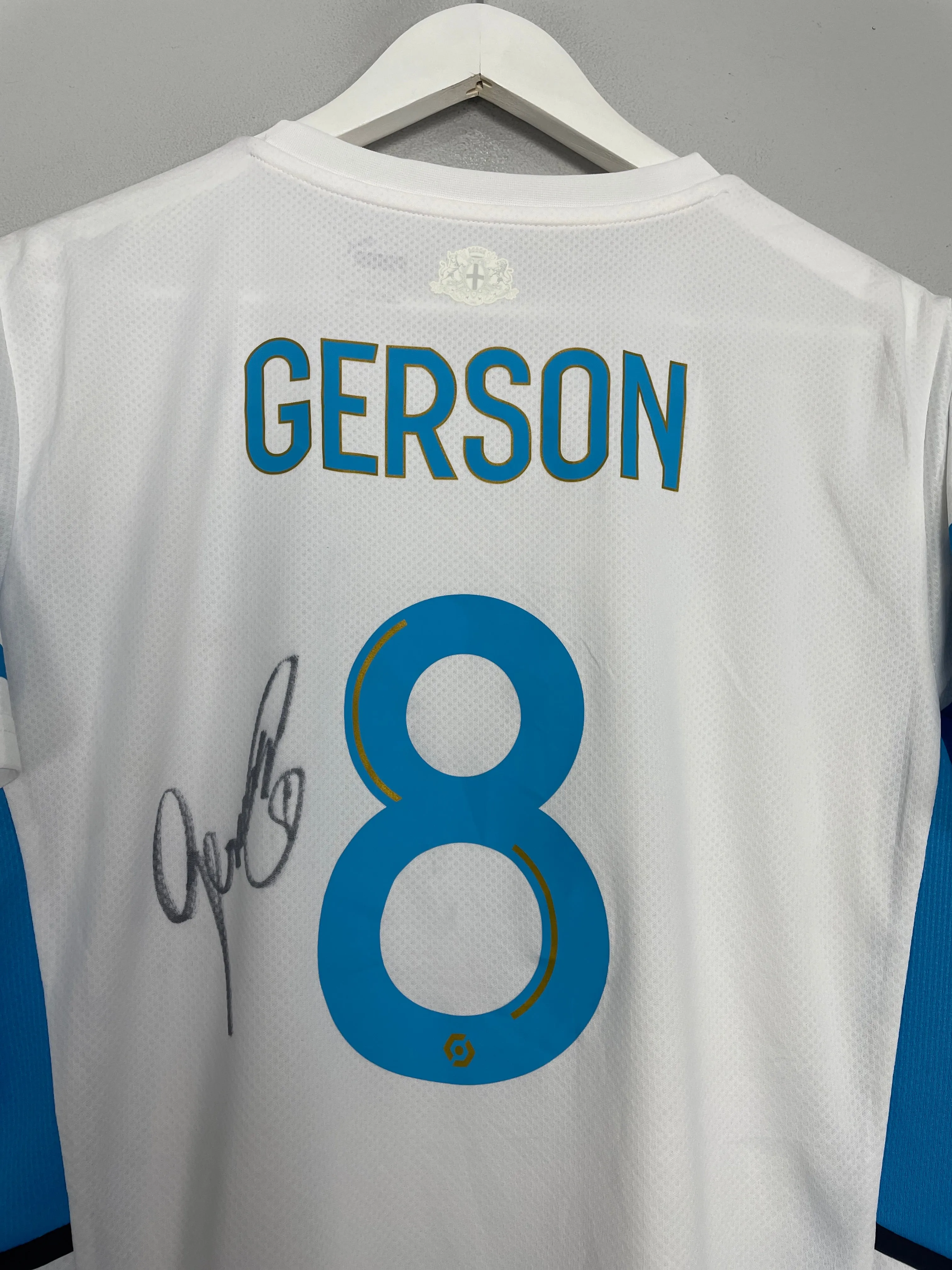 2020/21 MARSEILLE GERSON #8 *SIGNED* HOME SHIRT (M) PUMA