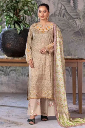 3PC Embroidered Unstitched Cambric Suit KCCE-2844