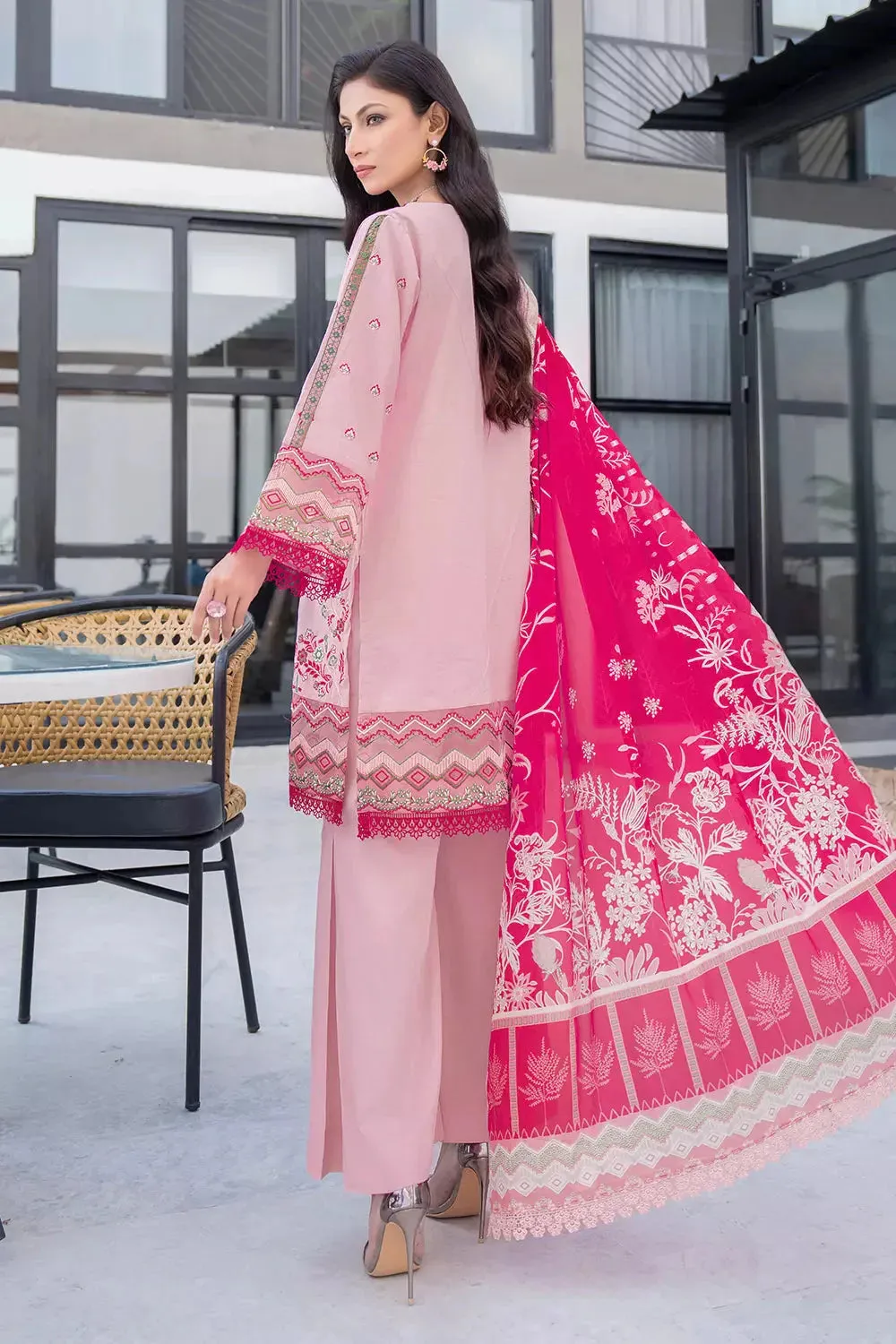 3PC Embroidered Unstitched Lawn Suit KSE-2624