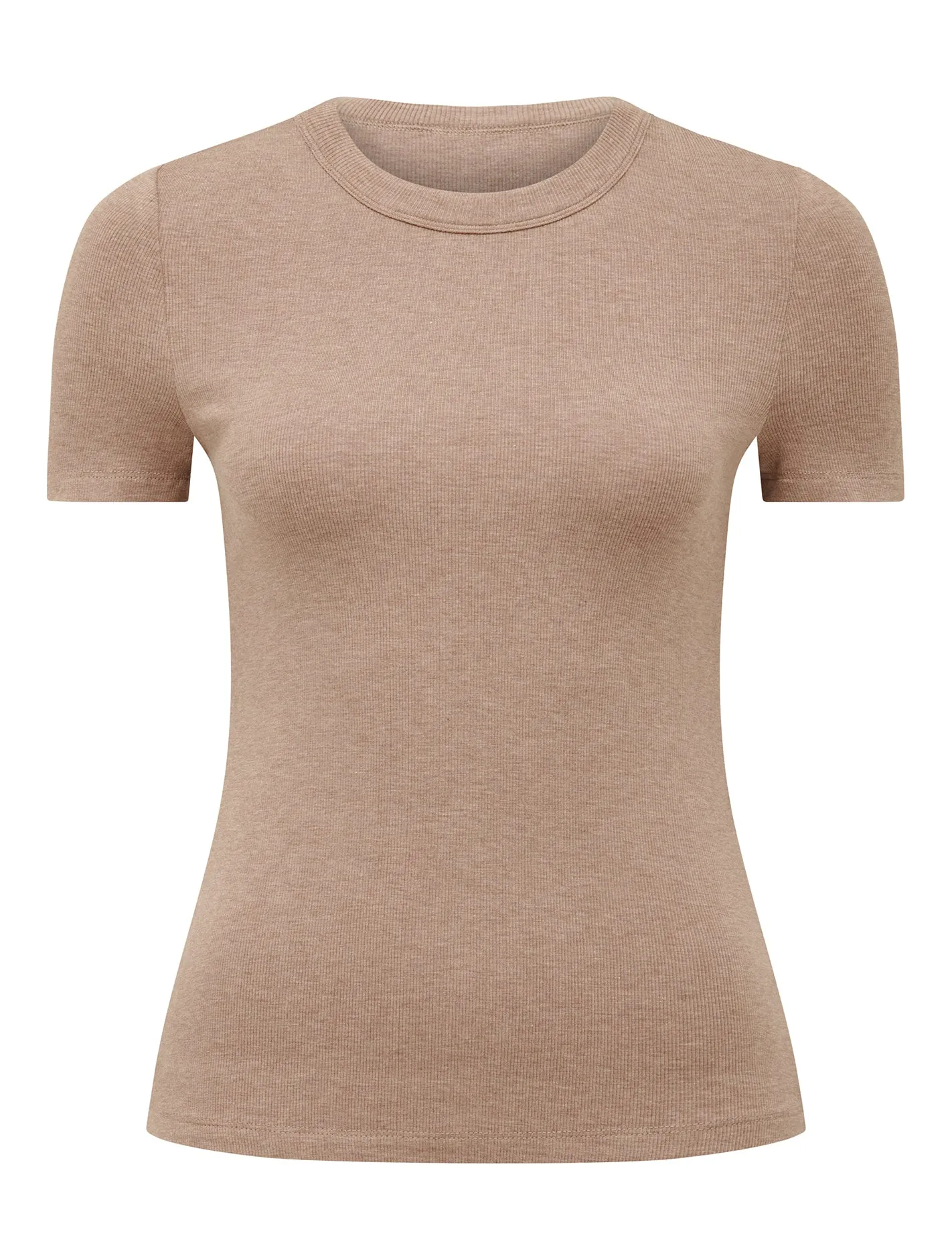 Abigail Wide Rib Neck T-Shirt