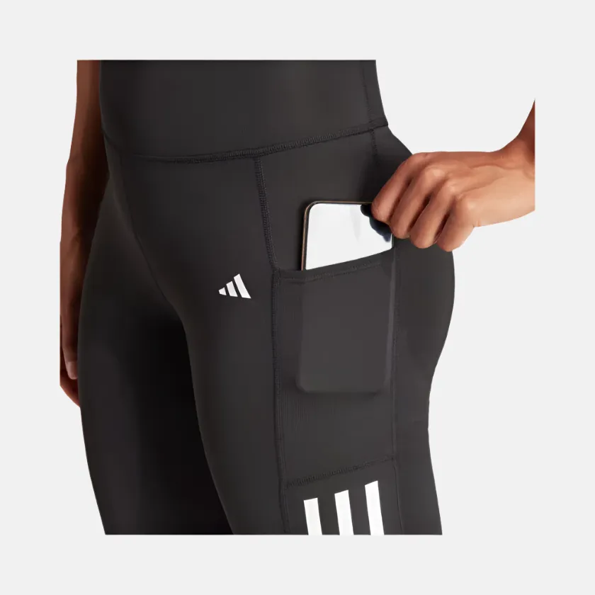 Adidas Optime 3 Stripes Full Length Women's Training Tight -Black