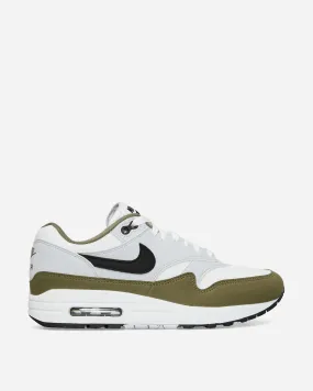 Air Max 1 Sneakers White / Pure Platinum / Medium Olive / Black