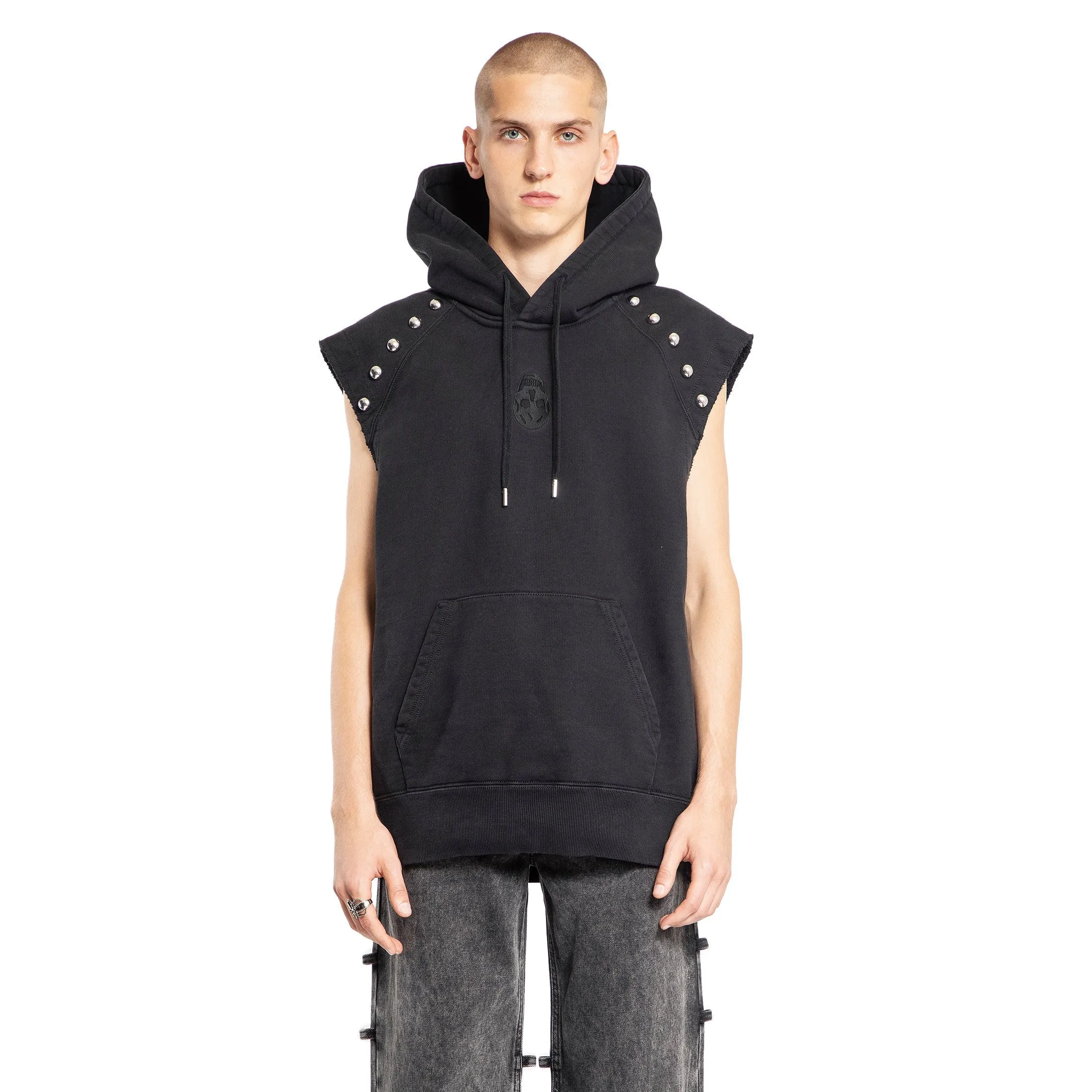 ALEXANDER MCQUEEN MAN BLACK SWEATSHIRTS