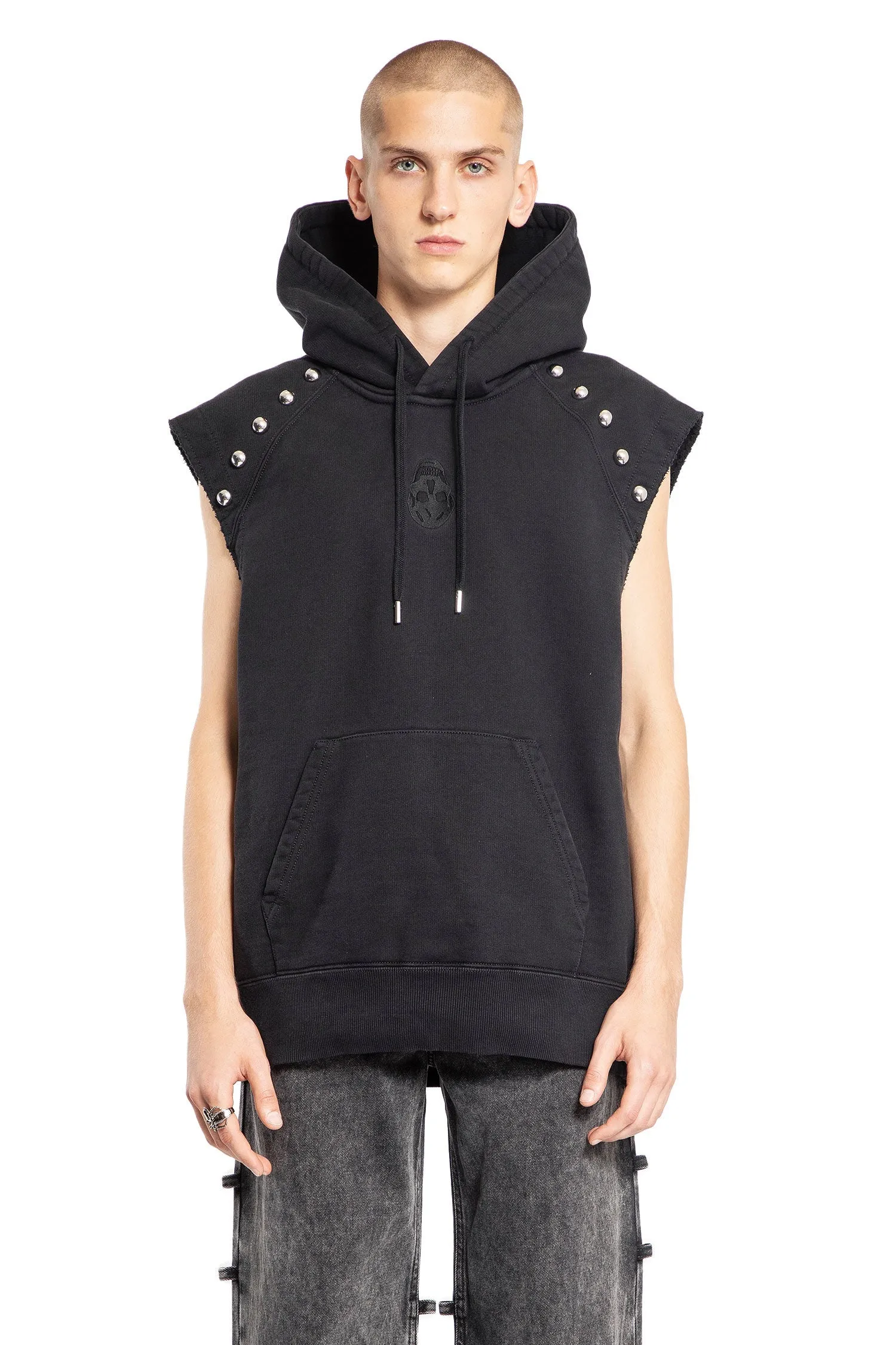 ALEXANDER MCQUEEN MAN BLACK SWEATSHIRTS