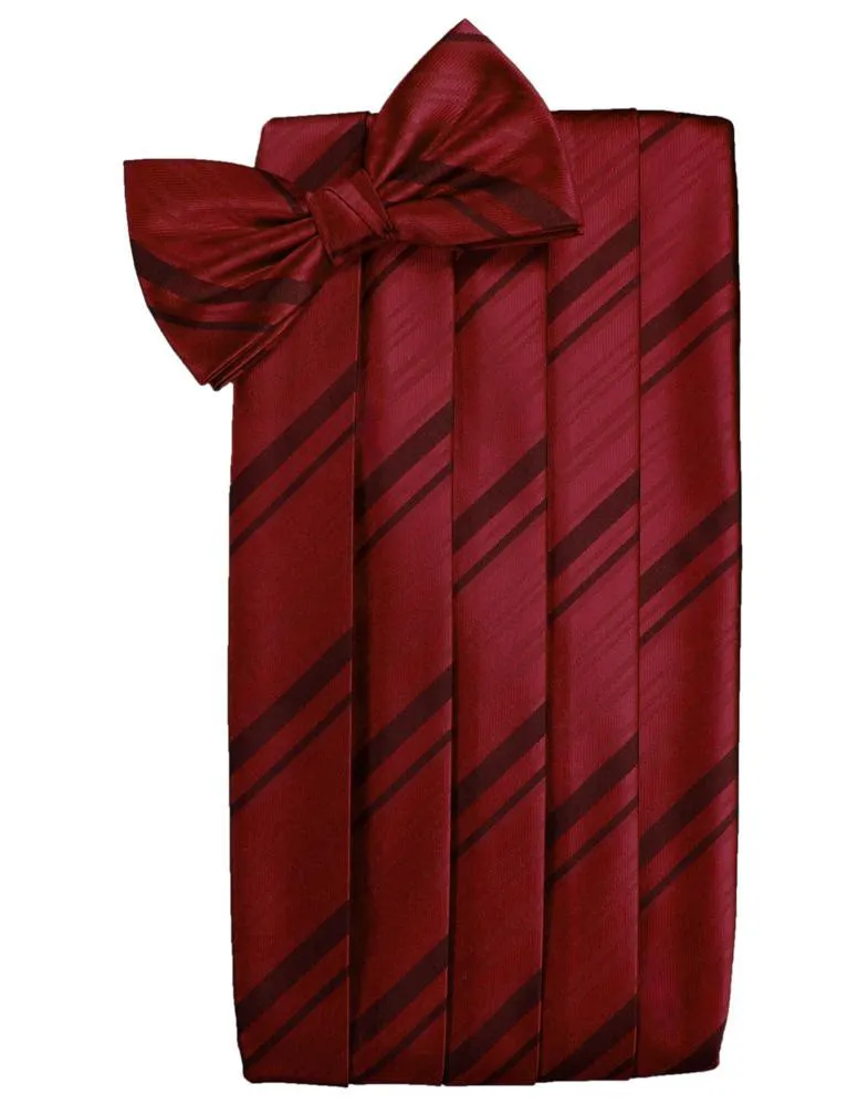 Apple Striped Satin Cummerbund