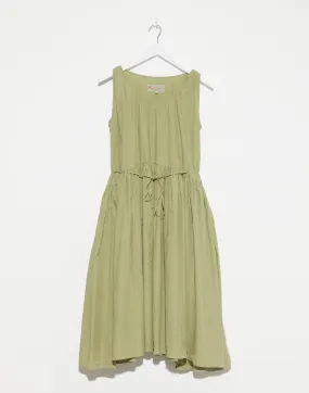 Army Green Cotton Andi Dress