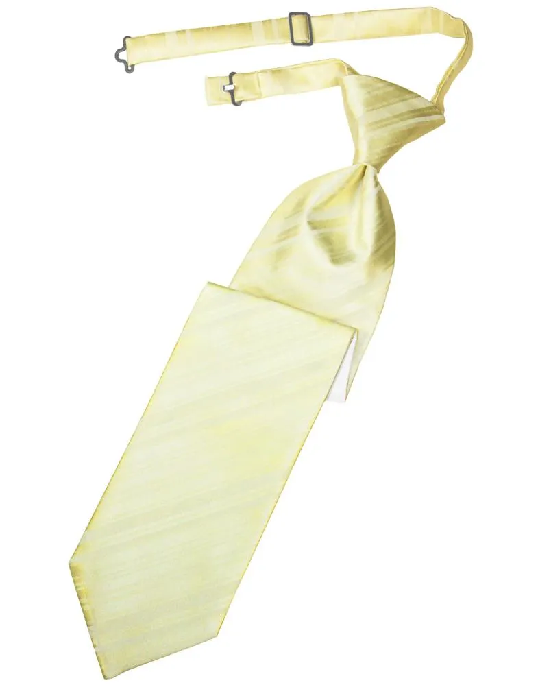 Banana Striped Satin Necktie