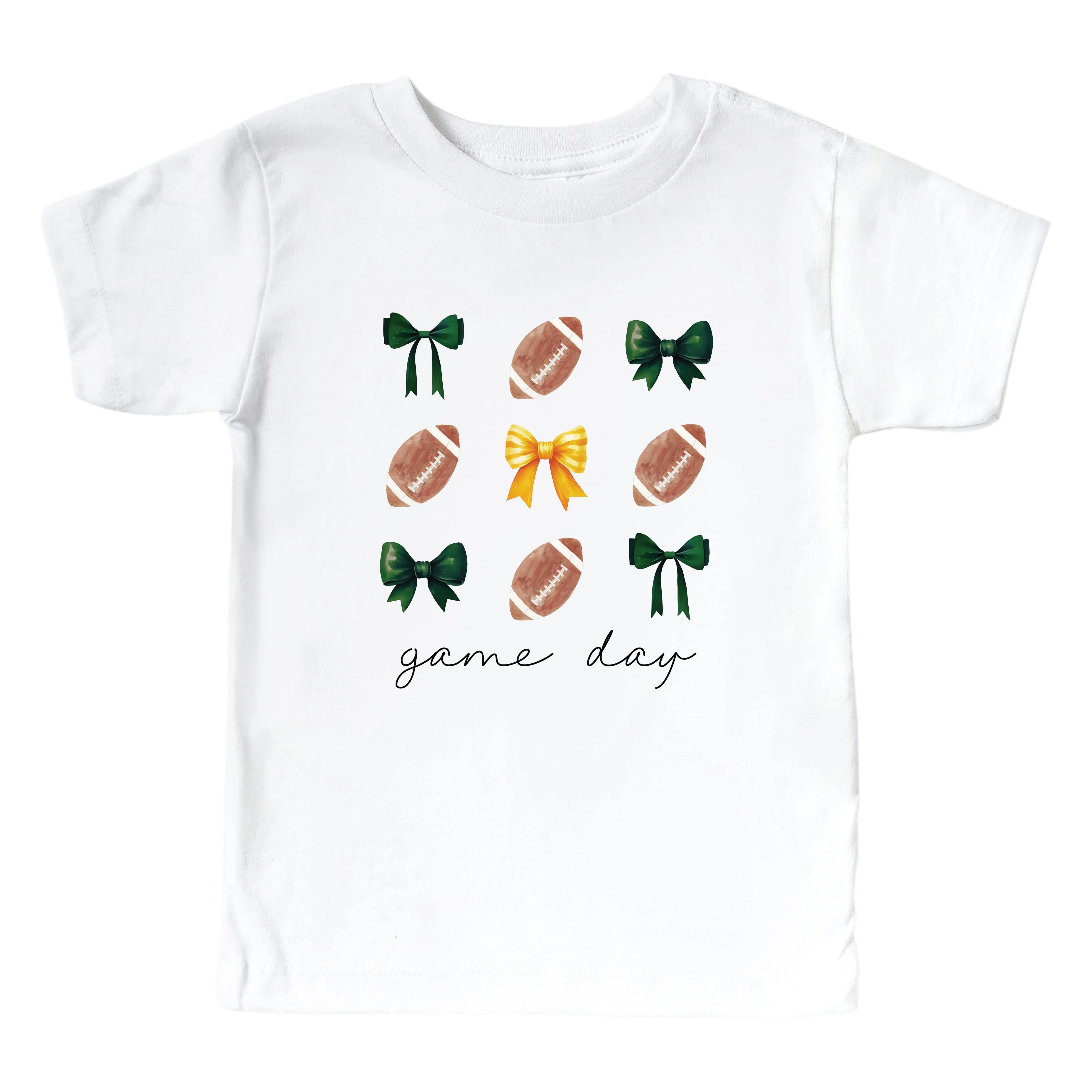 Baylor University | Footballs & Bows Kids Graphic Tee