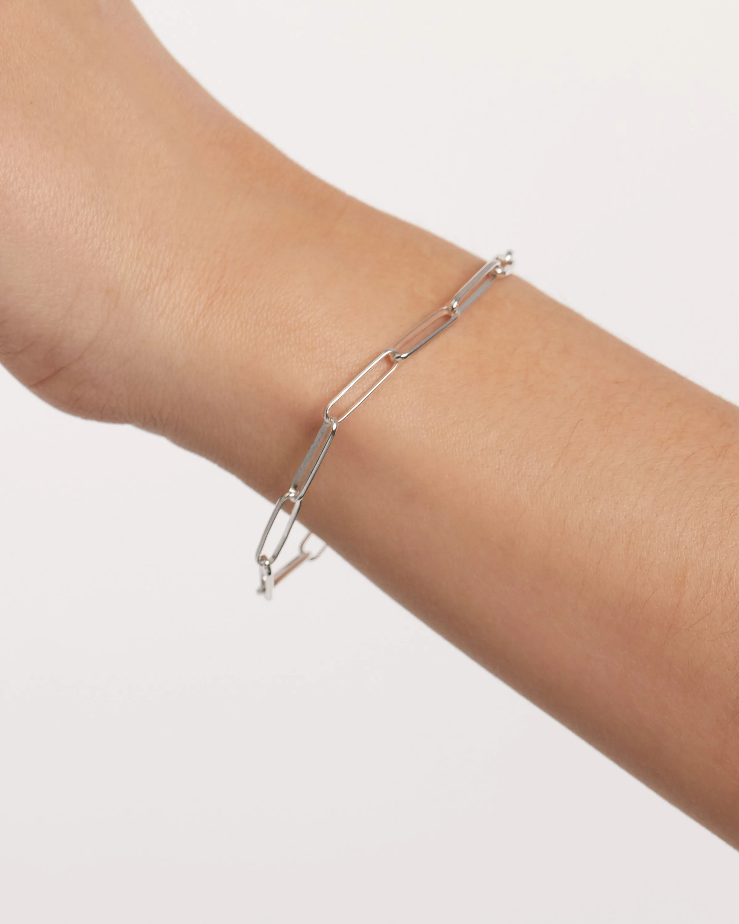 Big Statement Chain Silver Bracelet