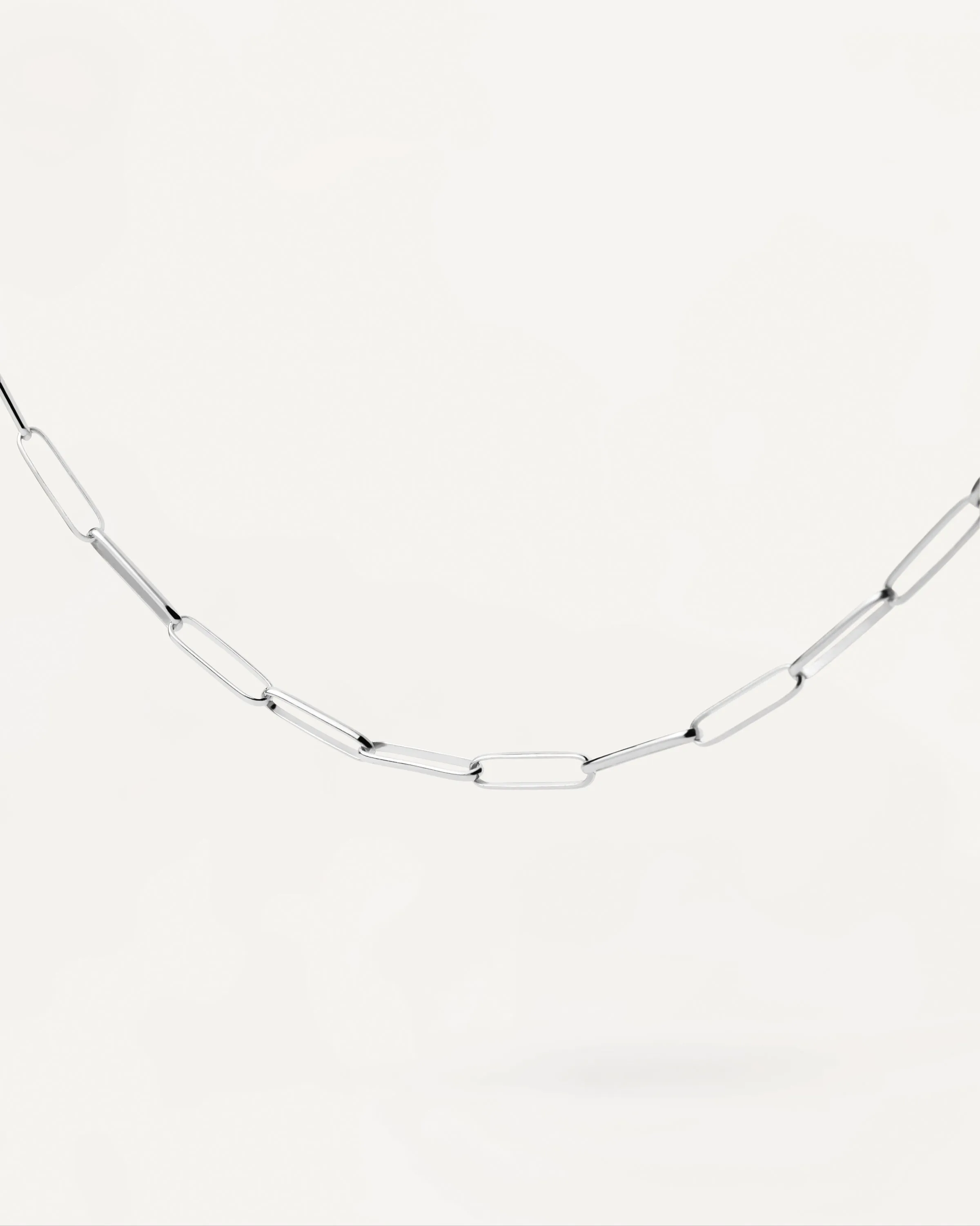 Big Statement Chain Silver Necklace