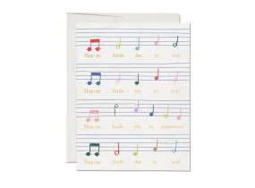 Birthday Song greeting card