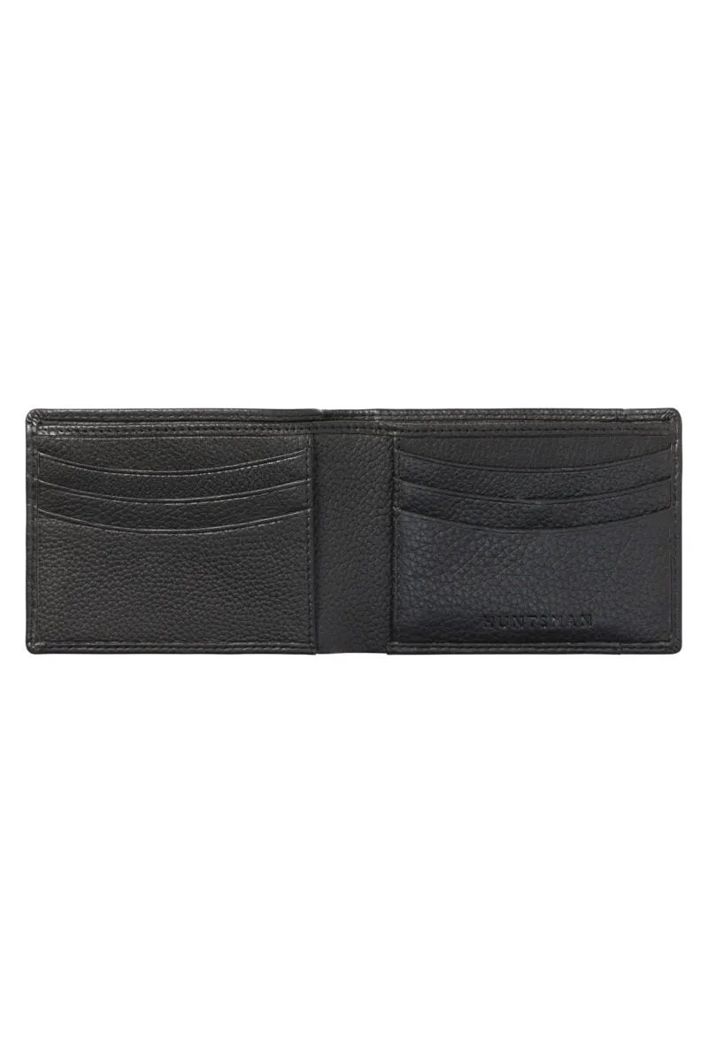 Black Leather Wallet with Card Holder