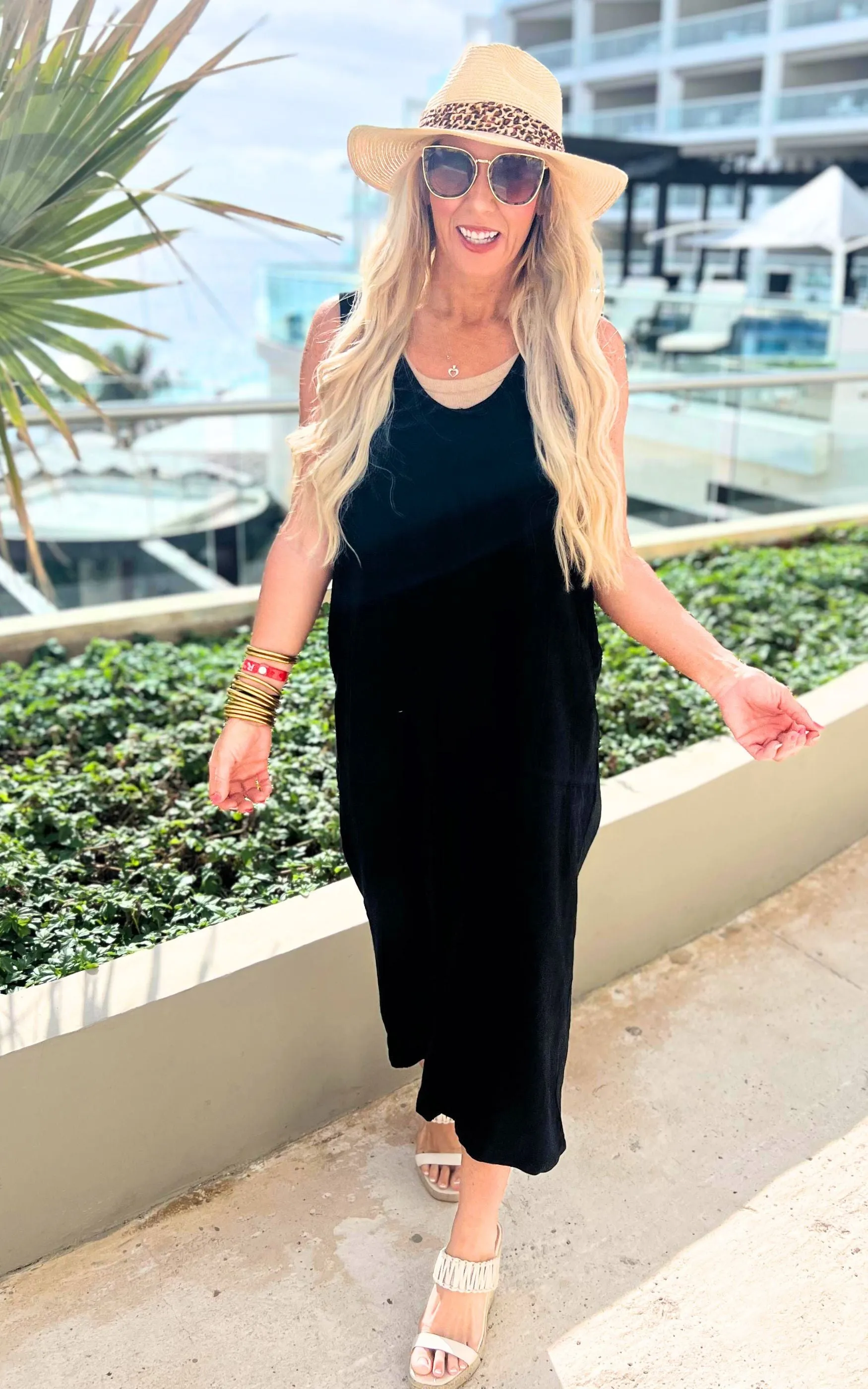 Black Sleeveless Jumpsuit - Final Sale