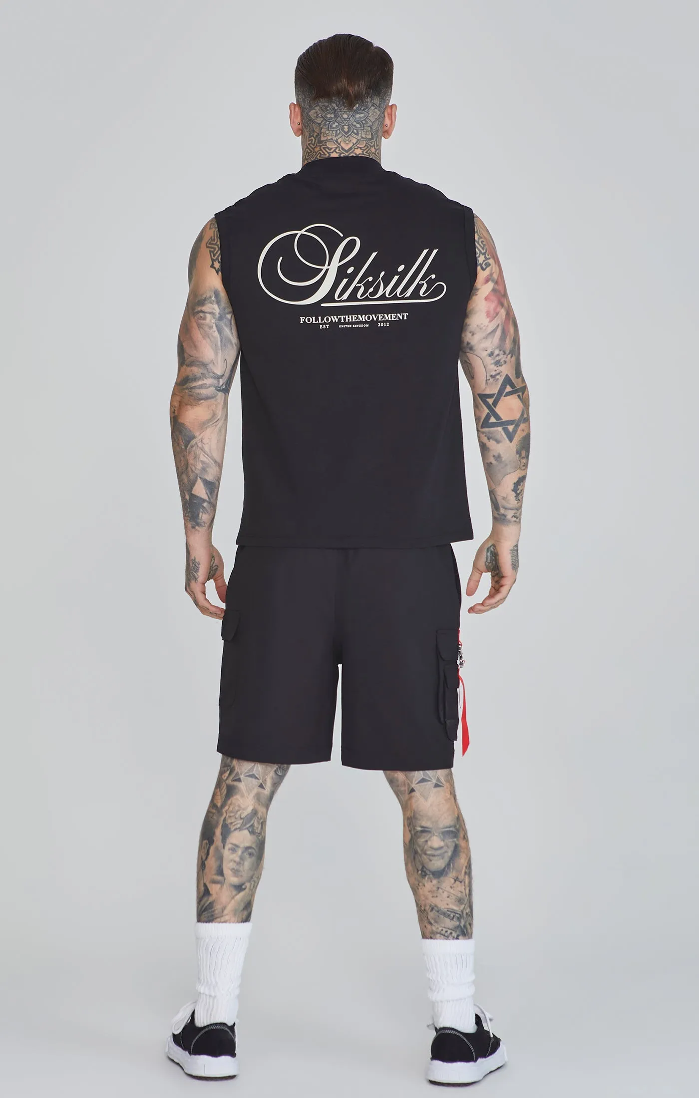 Black Sleeveless T-Shirt