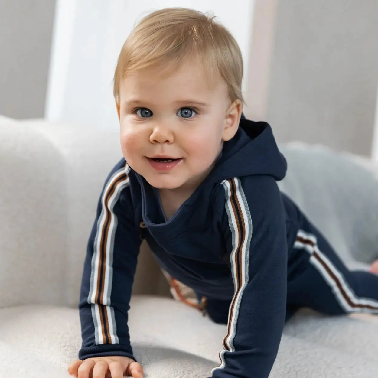 Boys Dark Blue Hoodie | Dirkje