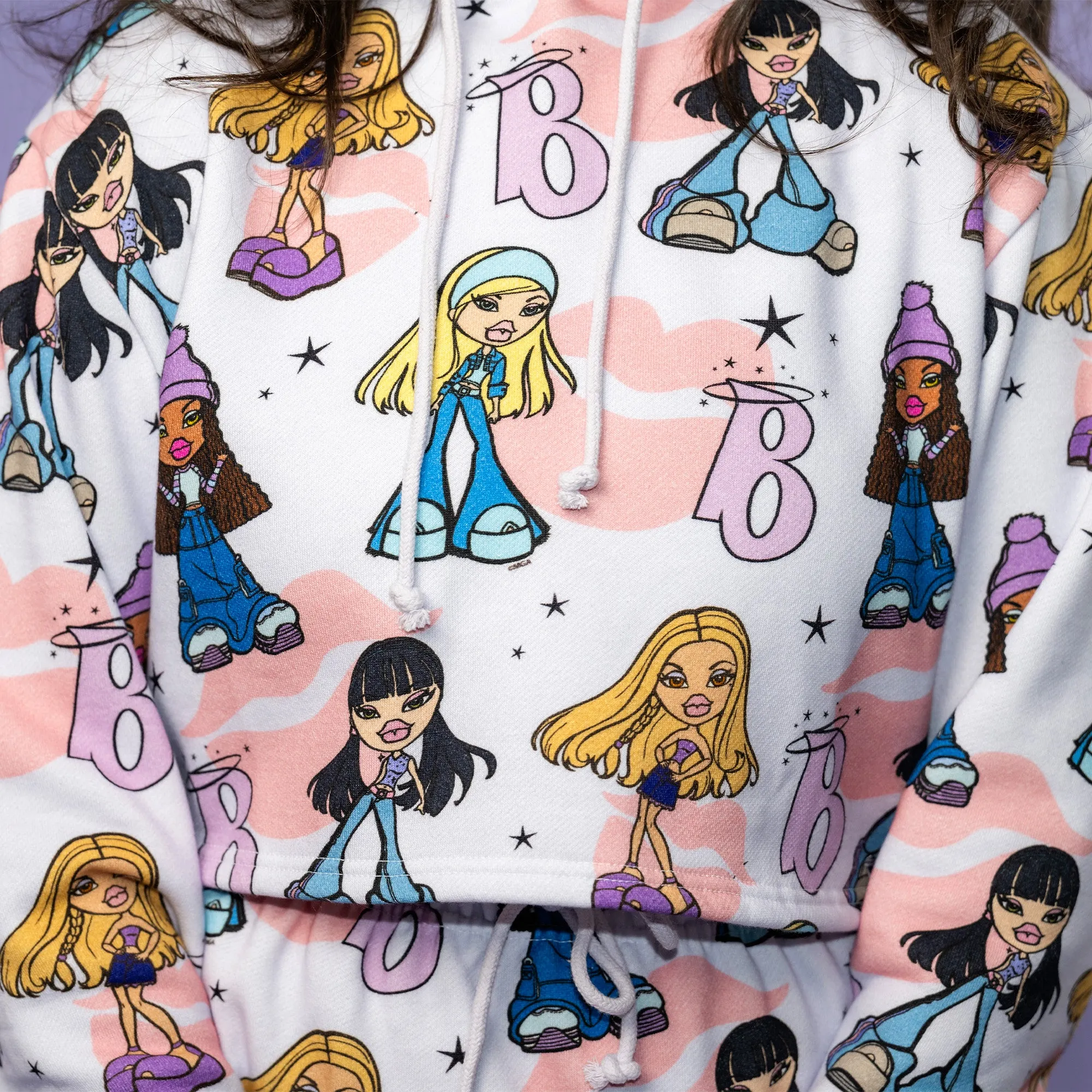 Bratz Print Crop Hoodie