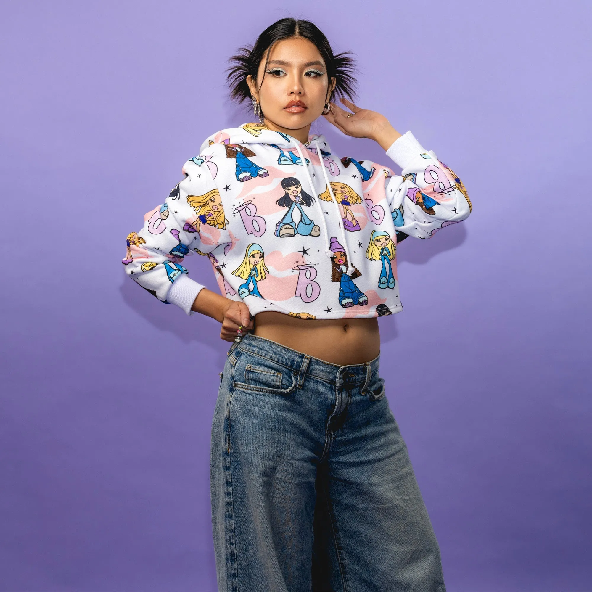 Bratz Print Crop Hoodie