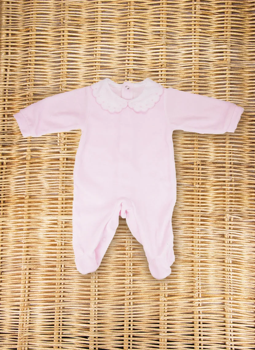 Chenille Sleepsuit Pois