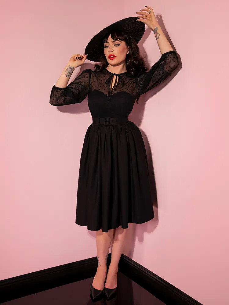 COMING BACK SOON - Frenchie Swing Dress in Black - Vixen by Micheline Pitt