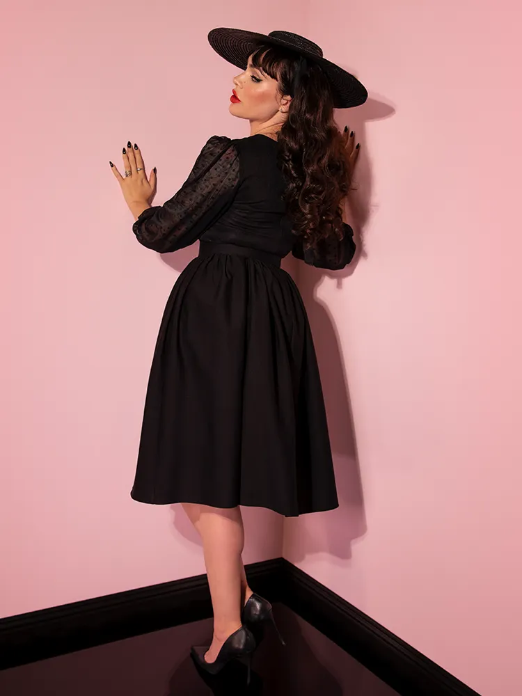 COMING BACK SOON - Frenchie Swing Dress in Black - Vixen by Micheline Pitt