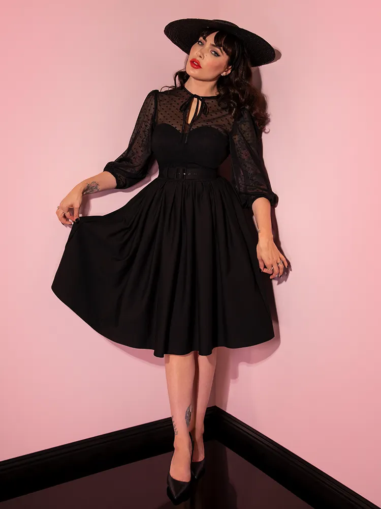 COMING BACK SOON - Frenchie Swing Dress in Black - Vixen by Micheline Pitt