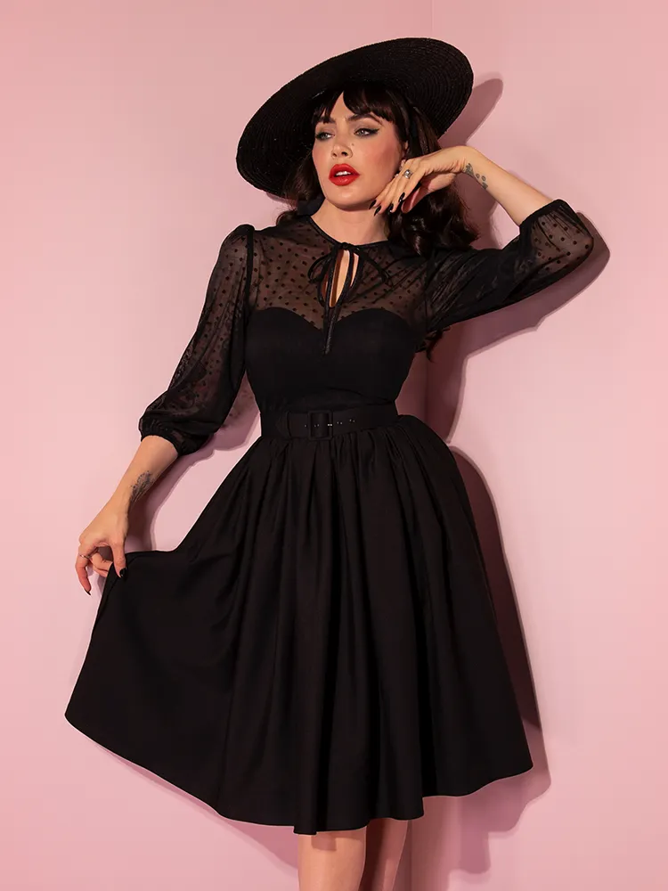 COMING BACK SOON - Frenchie Swing Dress in Black - Vixen by Micheline Pitt