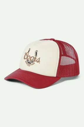 Coors Luck Trucker Hat - Red/White/Red