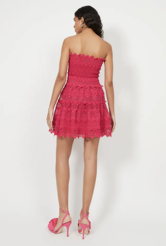 CUMBIA MINI DRESS RASPBERRY