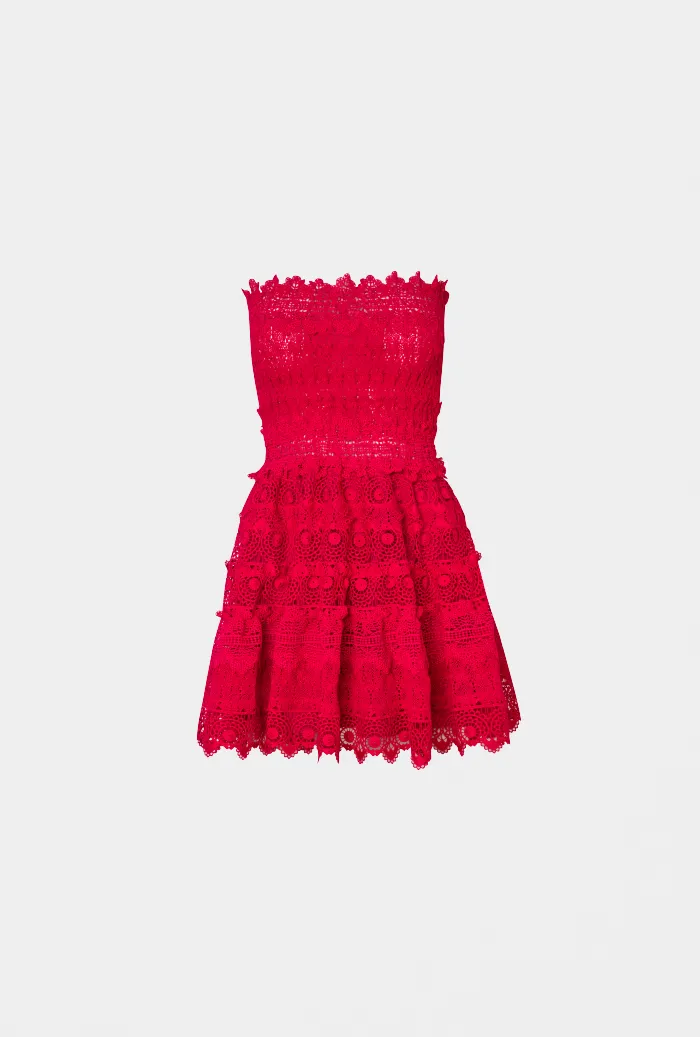 CUMBIA MINI DRESS RASPBERRY