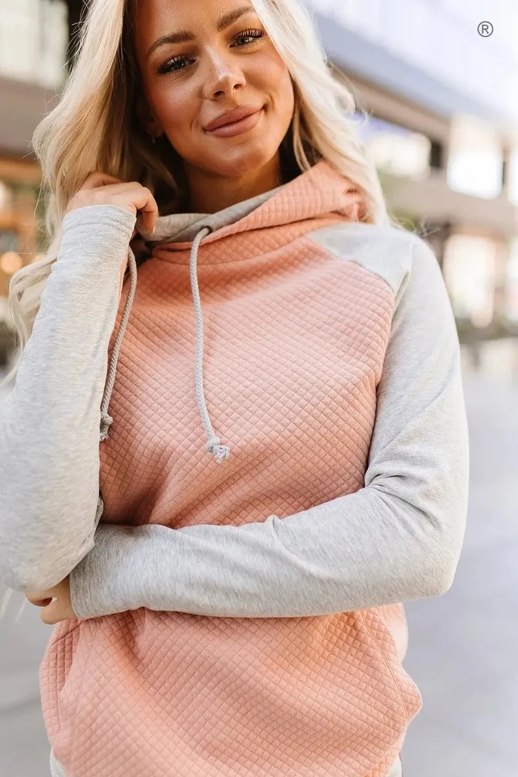 DoubleHood™ Sweatshirt - Just Peachy