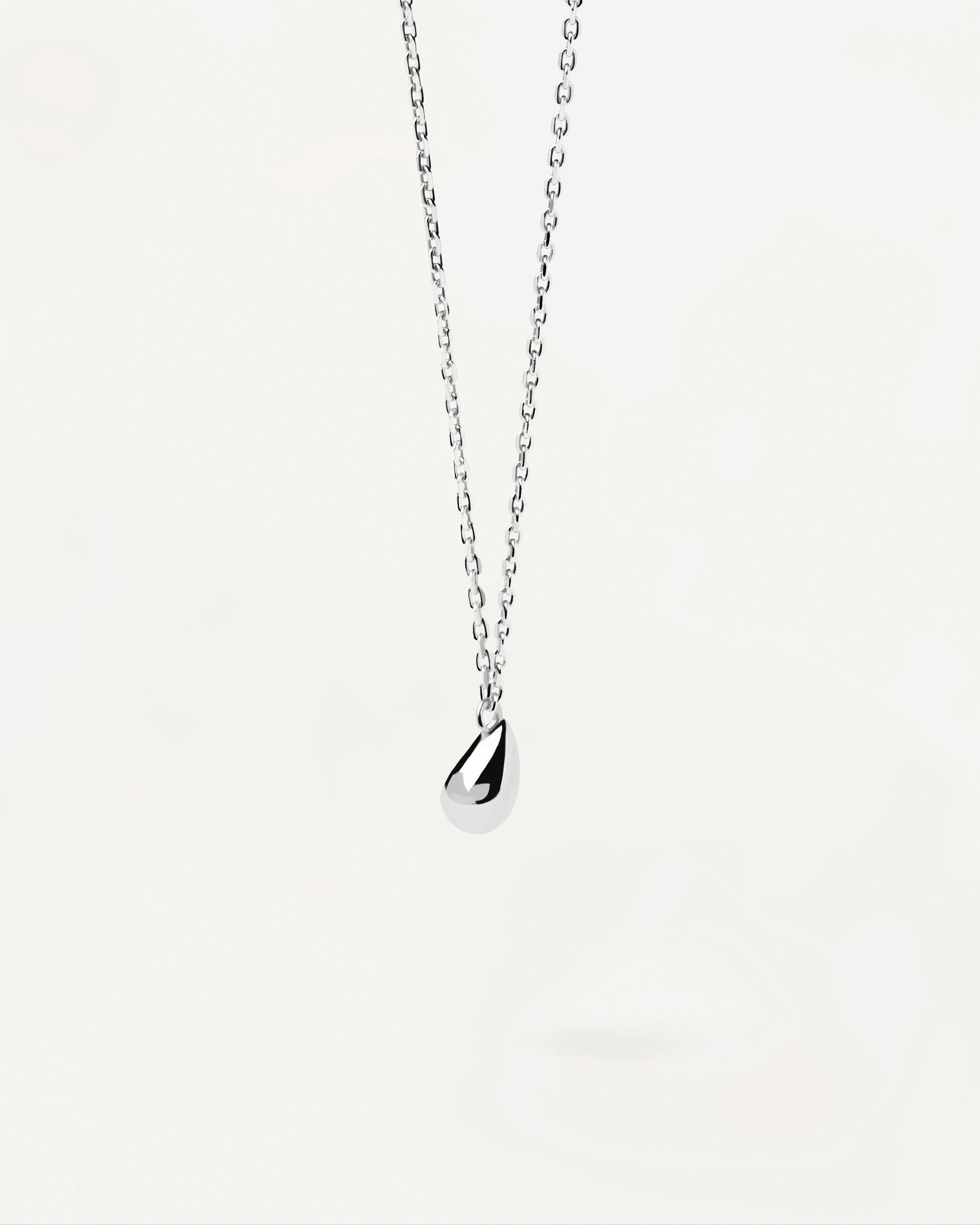 Drop Silver Necklace