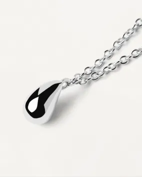 Drop Silver Necklace