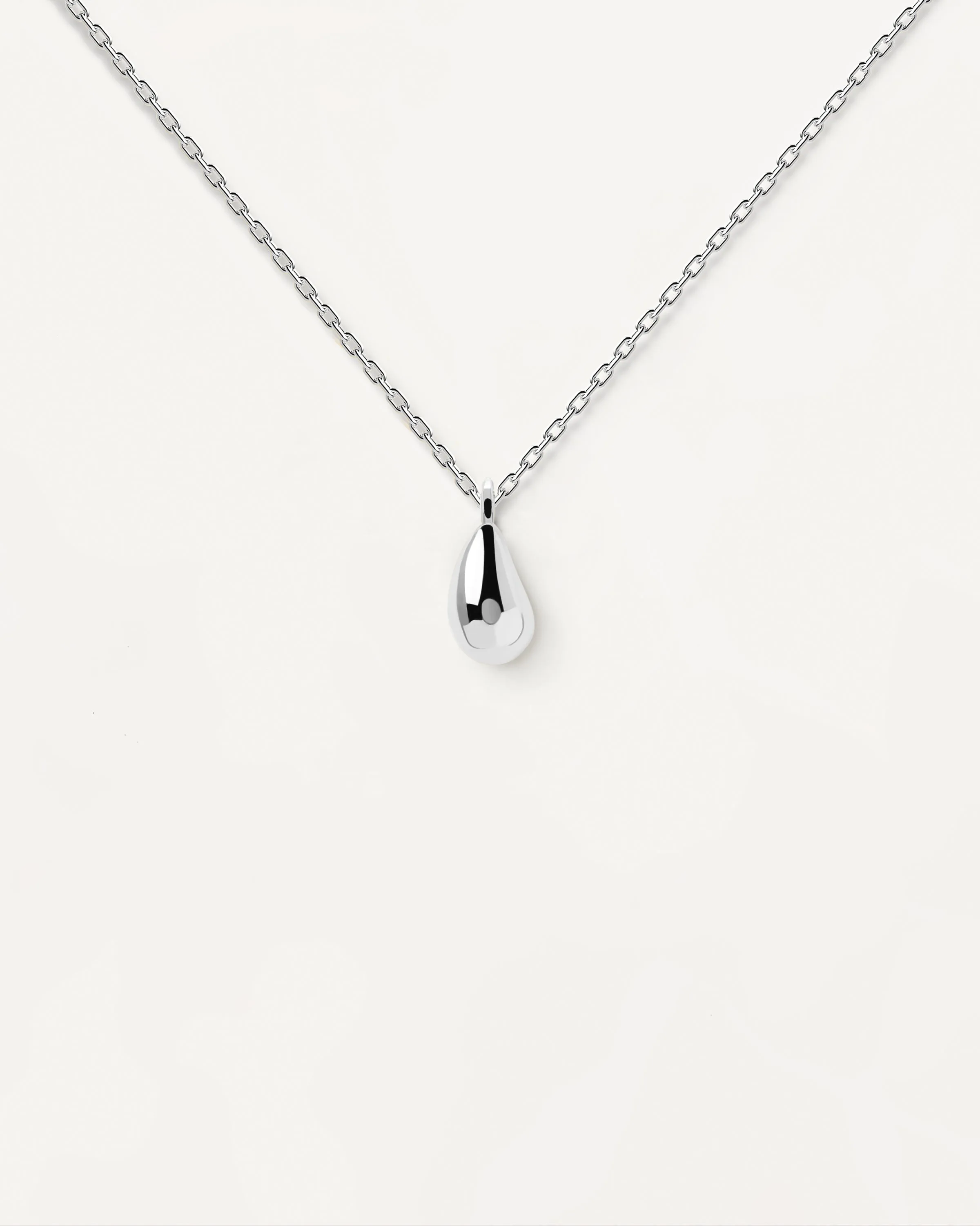 Drop Silver Necklace