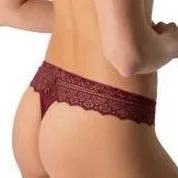 Empreinte Cassiopee Thong 01151 in Grenat