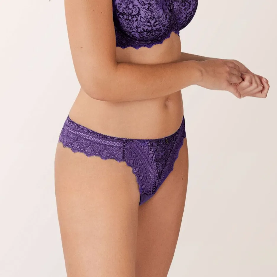 Empreinte Cassiopee Thong in Dark Purple  01151