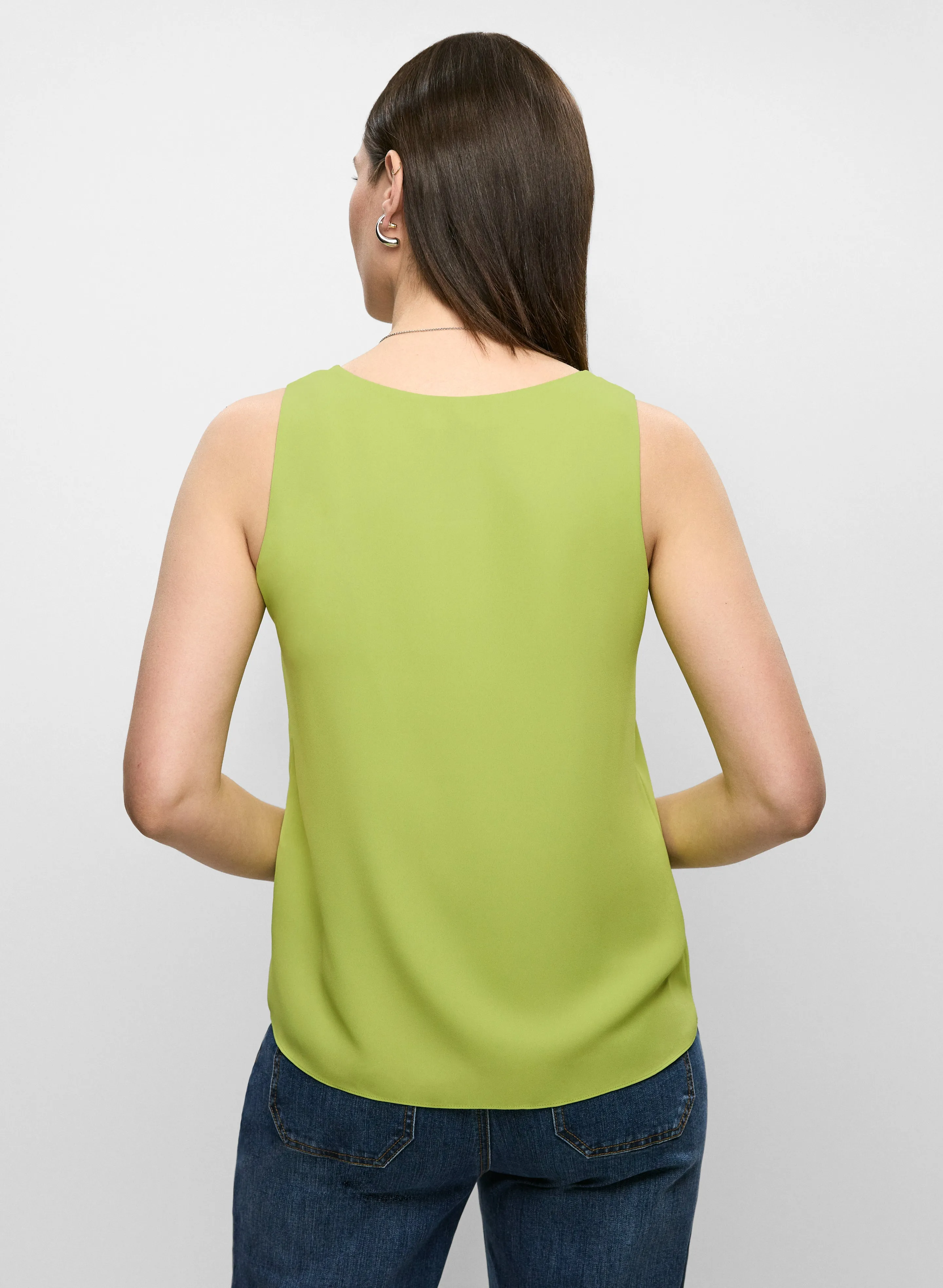 Essential Sleeveless V-Neck Blouse