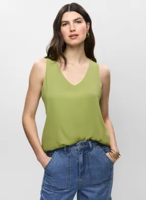 Essential Sleeveless V-Neck Blouse