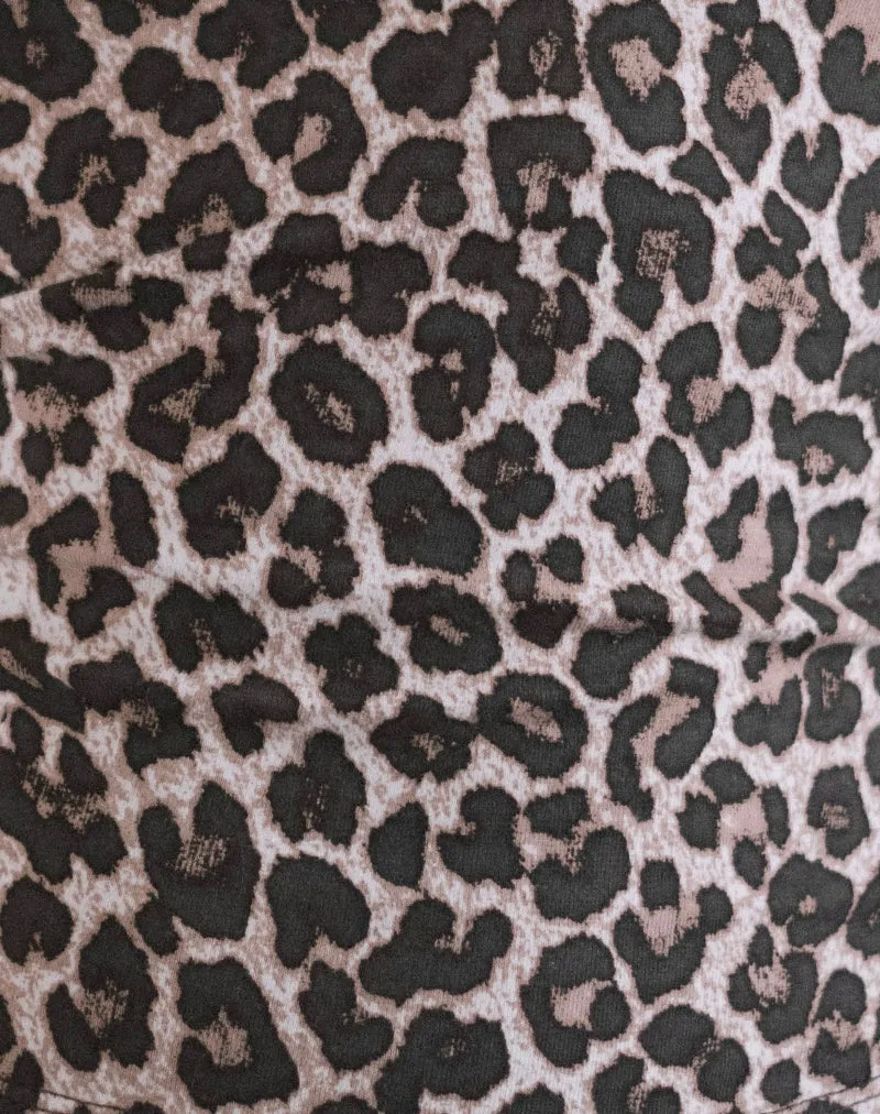 Eunia Short in Rar Leopard Sandstorm