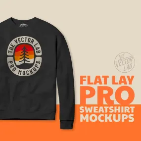 Flat Lay Pro Sweatshirt Mockups