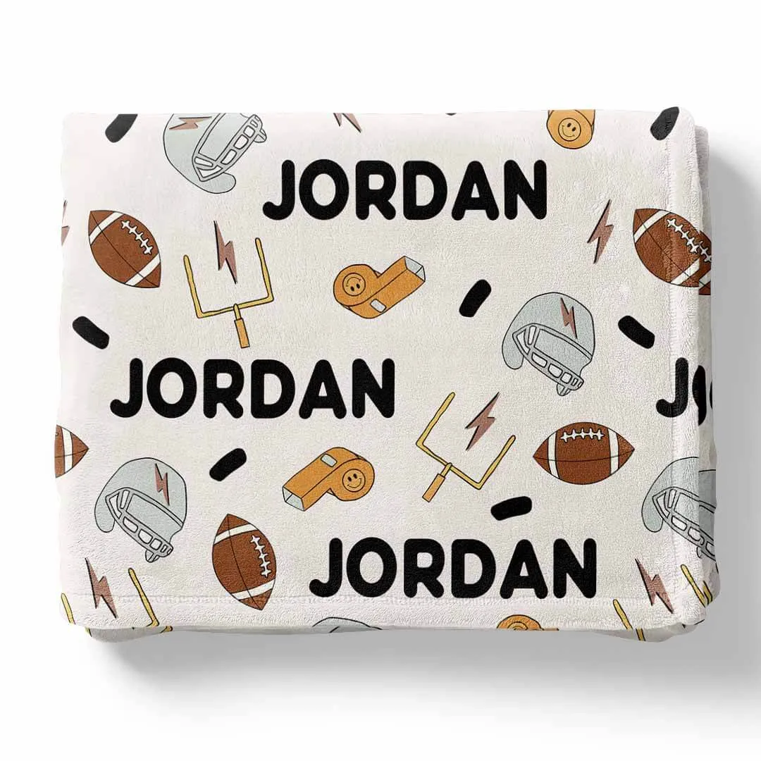 Game Day Personalized Kids Blanket