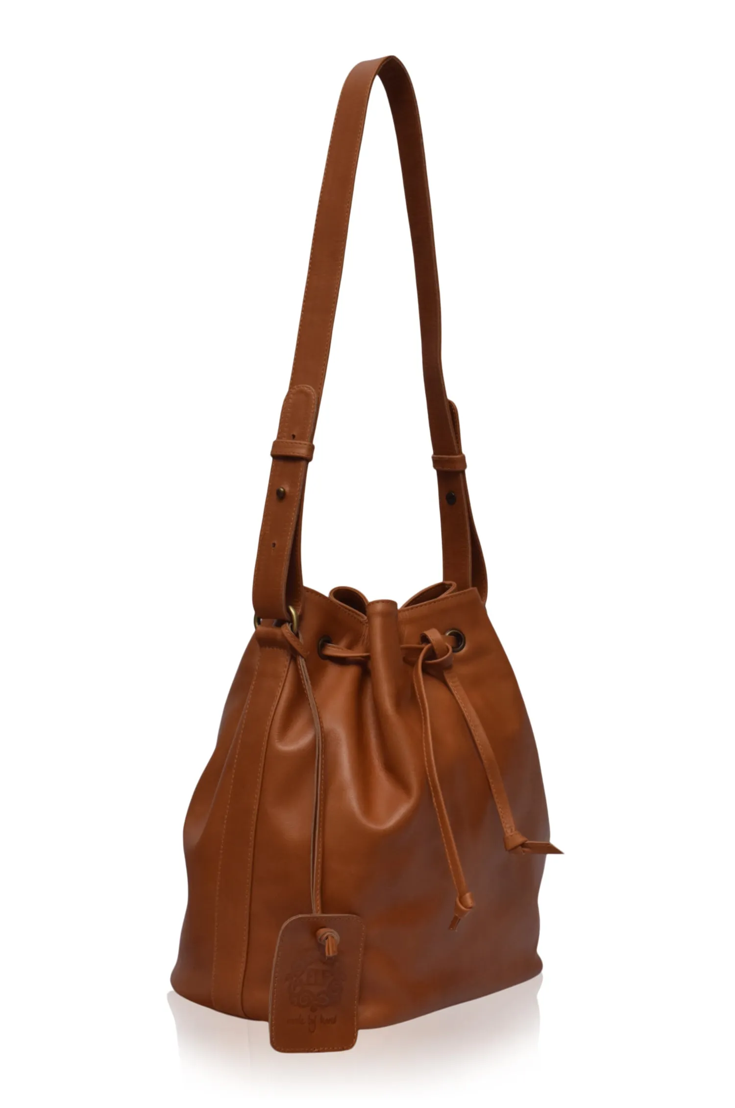 Geneva Drawstring Leather Bag