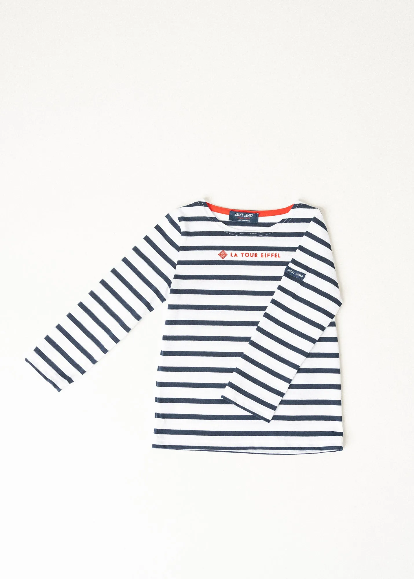 Iconic sailor striped shirt for kids - SAINT JAMES x La Tour Eiffel (NEIGE/MARINE)