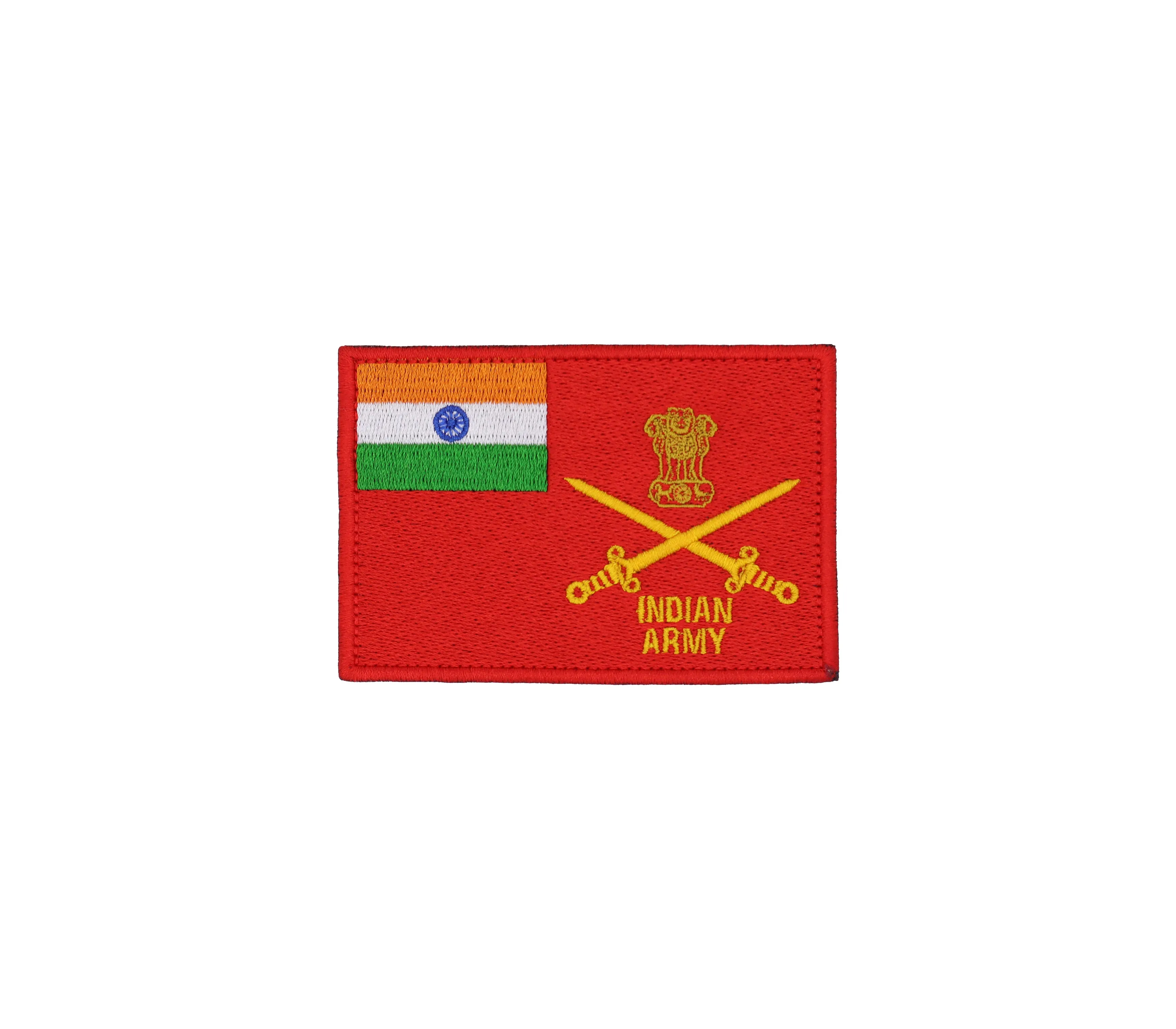 Indian Army Flag Patch - 2.5 x 3.5 Inches