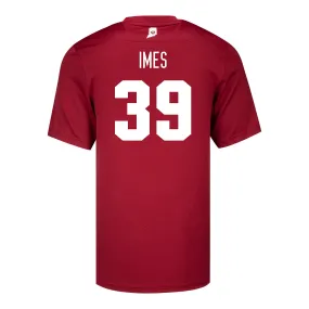 Indiana Hoosiers Adidas #39 Carter Imes Crimson Student Athlete Football Jersey