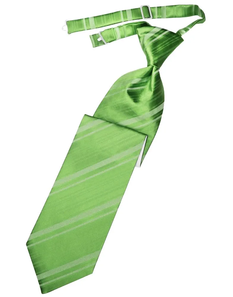 Kelly Striped Satin Necktie